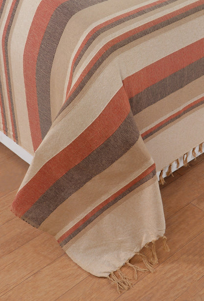 Striped Handloom Bedcover